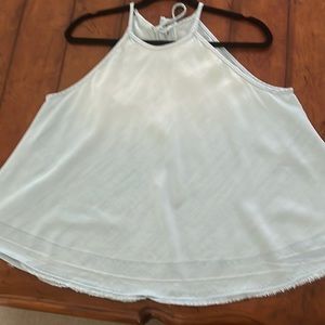 LAST CALL - Cotton chambray swing top